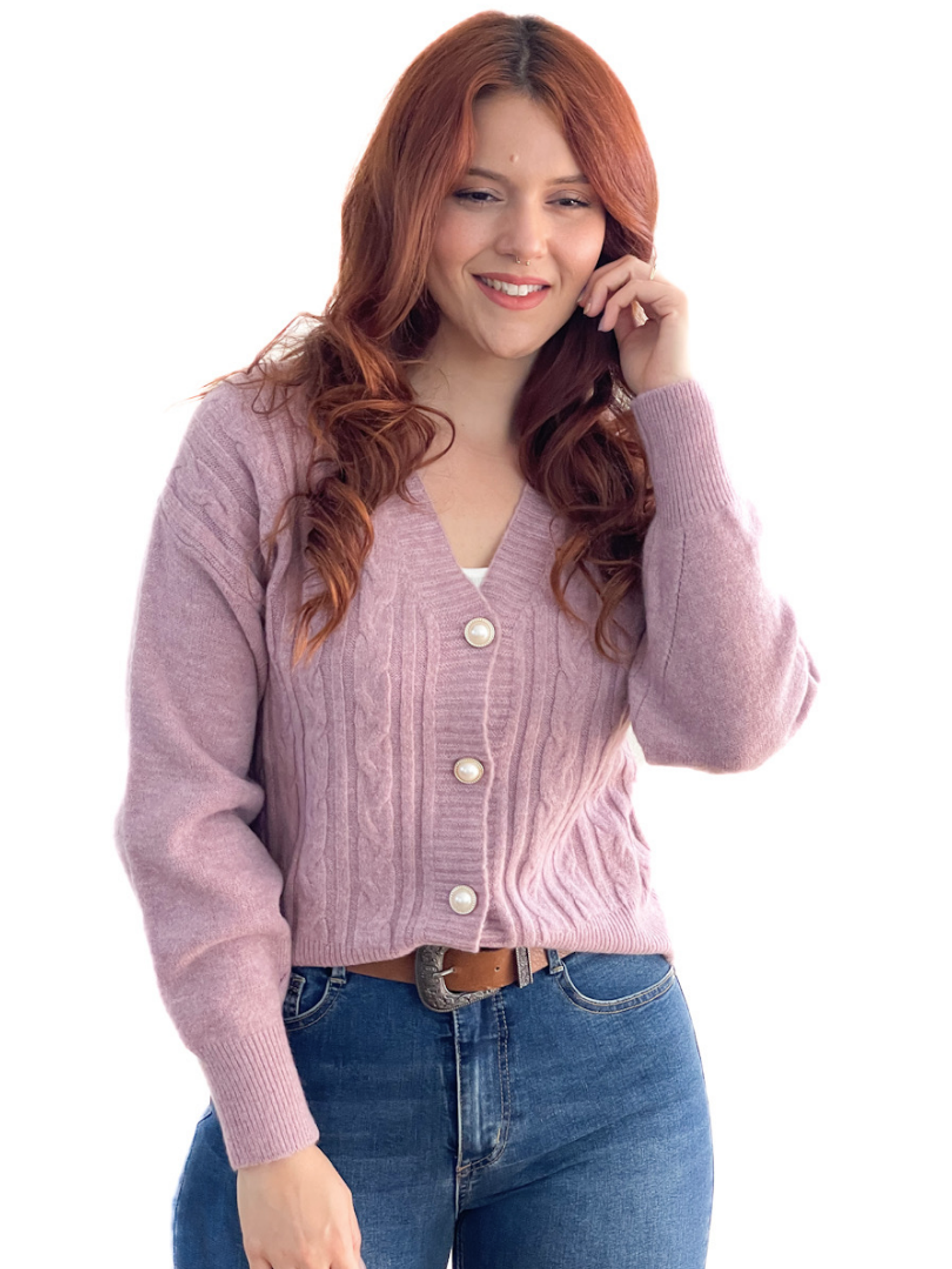 Chaleco botones colores líneas y trenzas 1