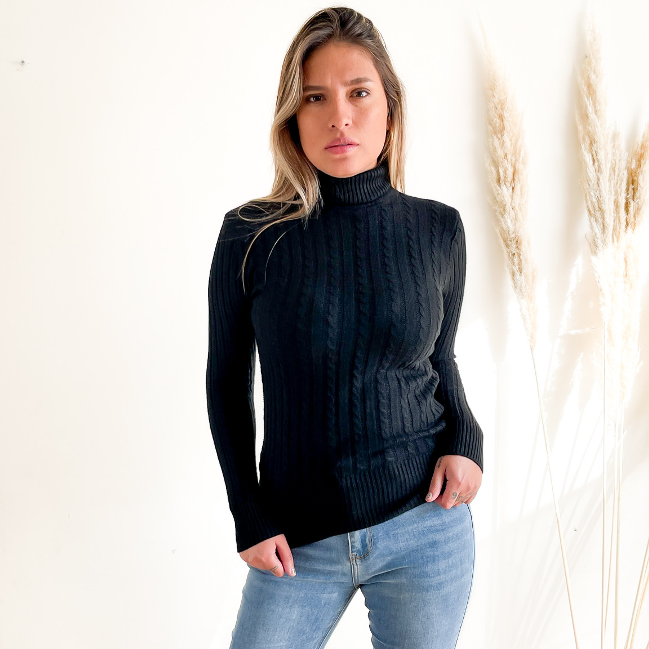 Beatle invierno mujer básico trenzado colores 12