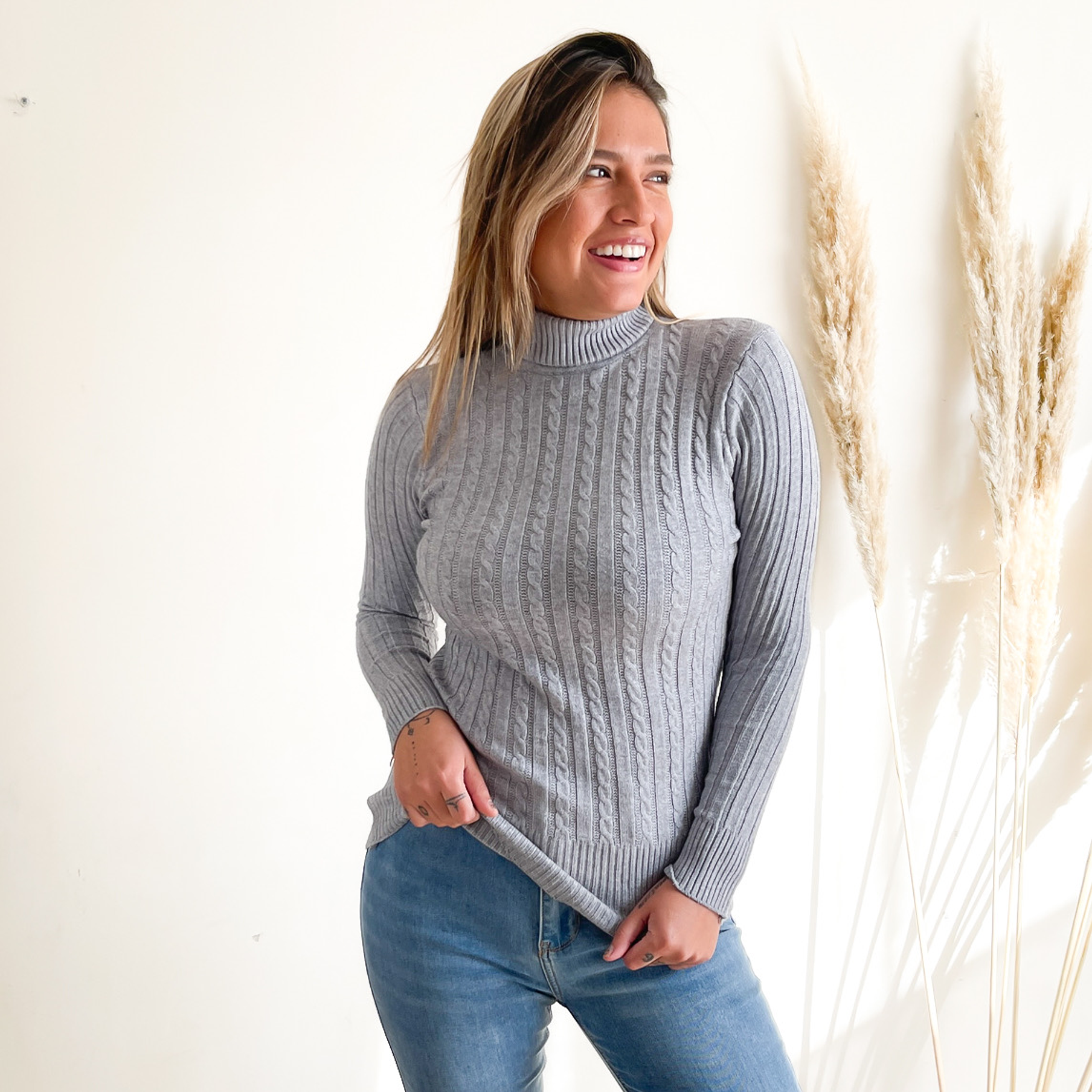 Beatle invierno mujer básico trenzado colores 5