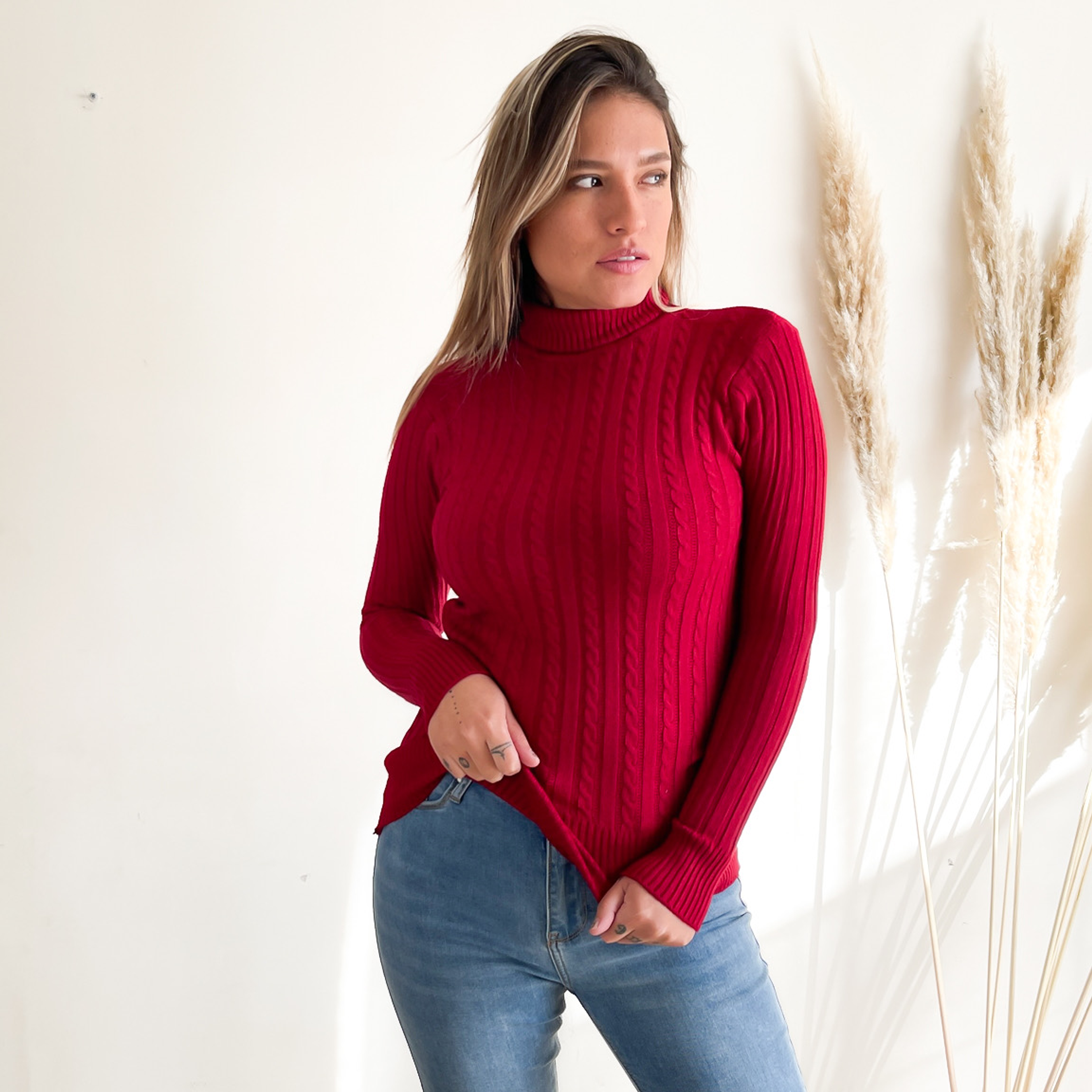 Beatle invierno mujer básico trenzado colores 13