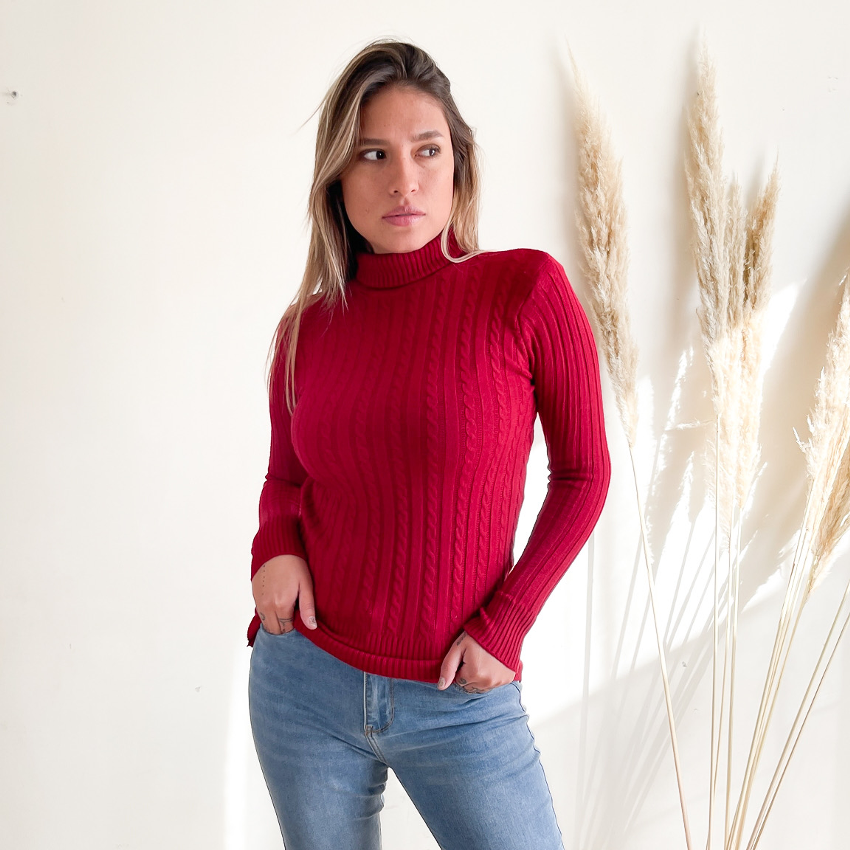 Beatle invierno mujer básico trenzado colores 16