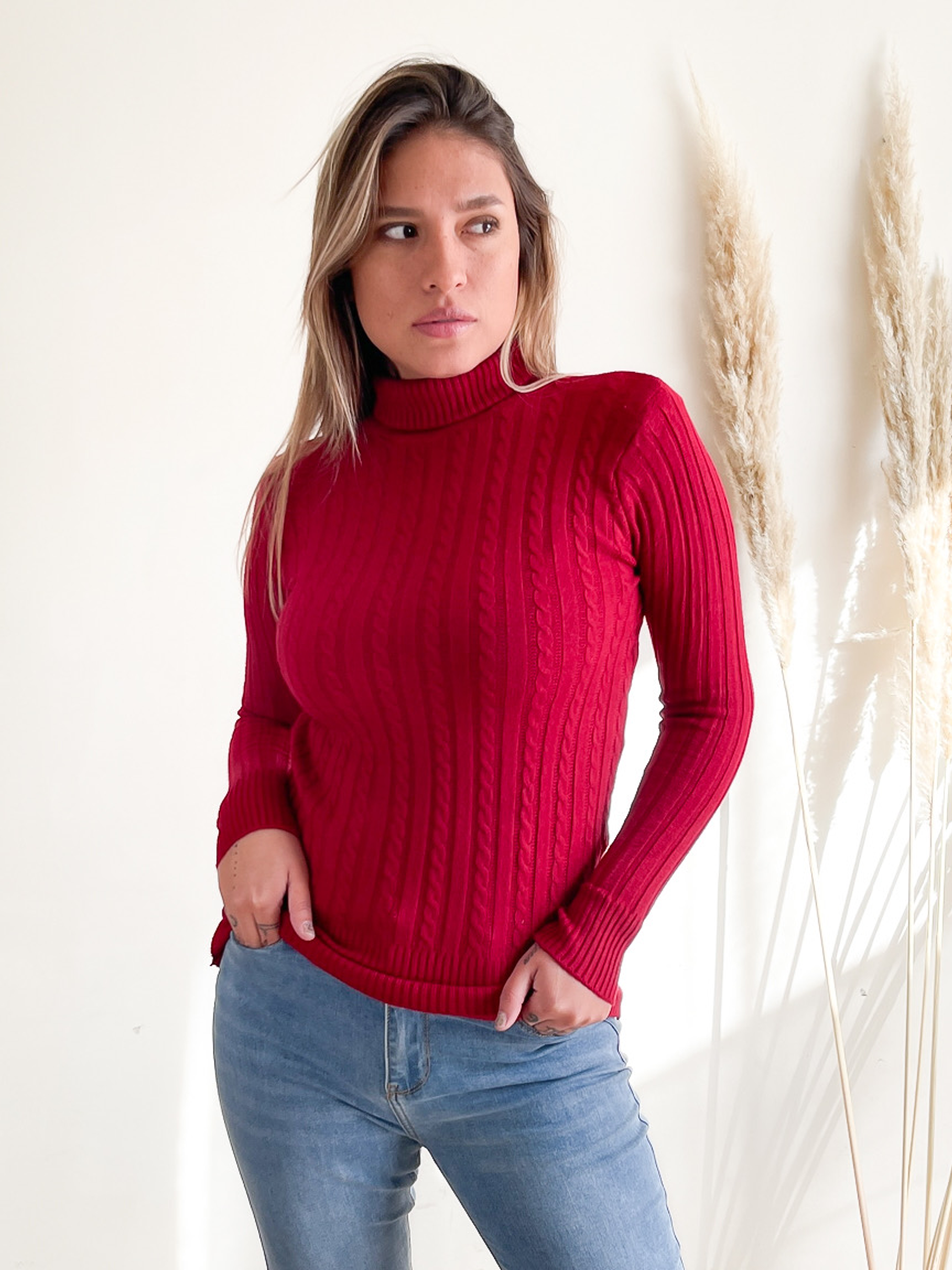 Beatle invierno mujer básico trenzado colores 16