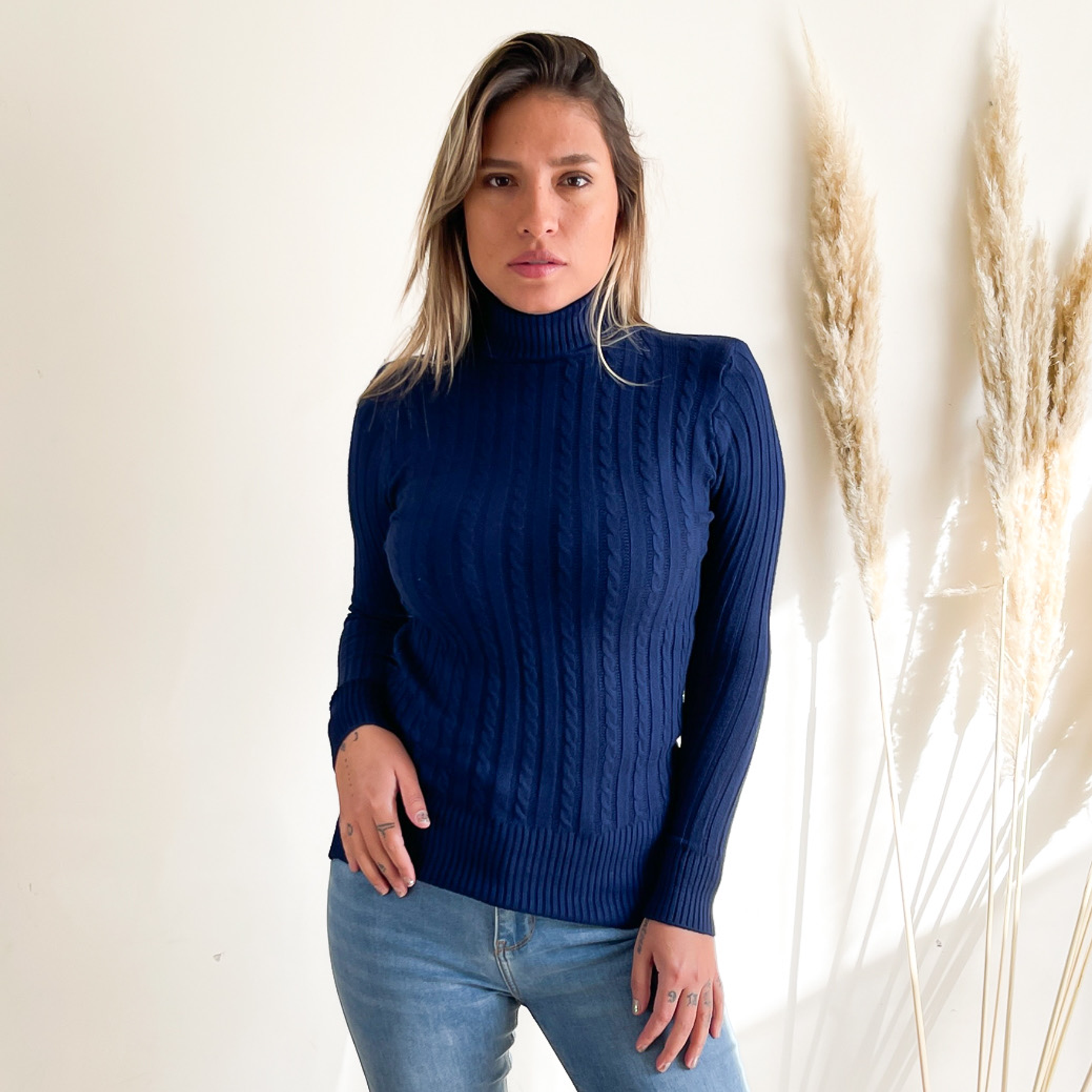 Beatle invierno mujer básico trenzado colores 17