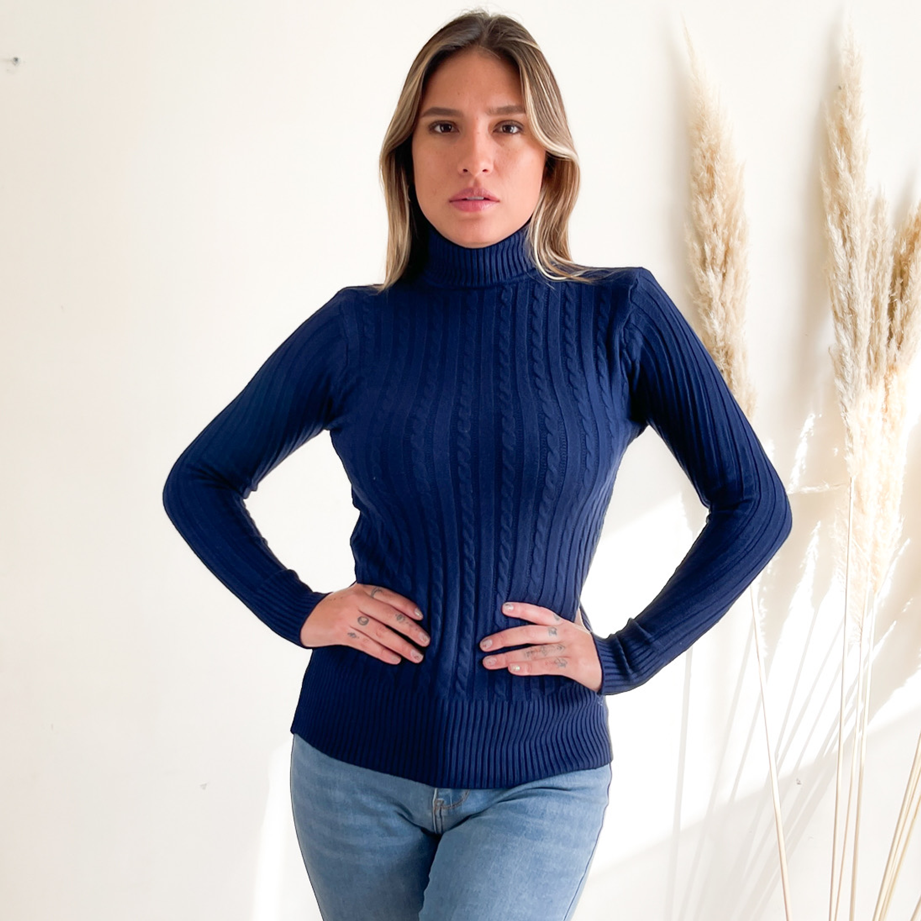 Beatle invierno mujer básico trenzado colores 19