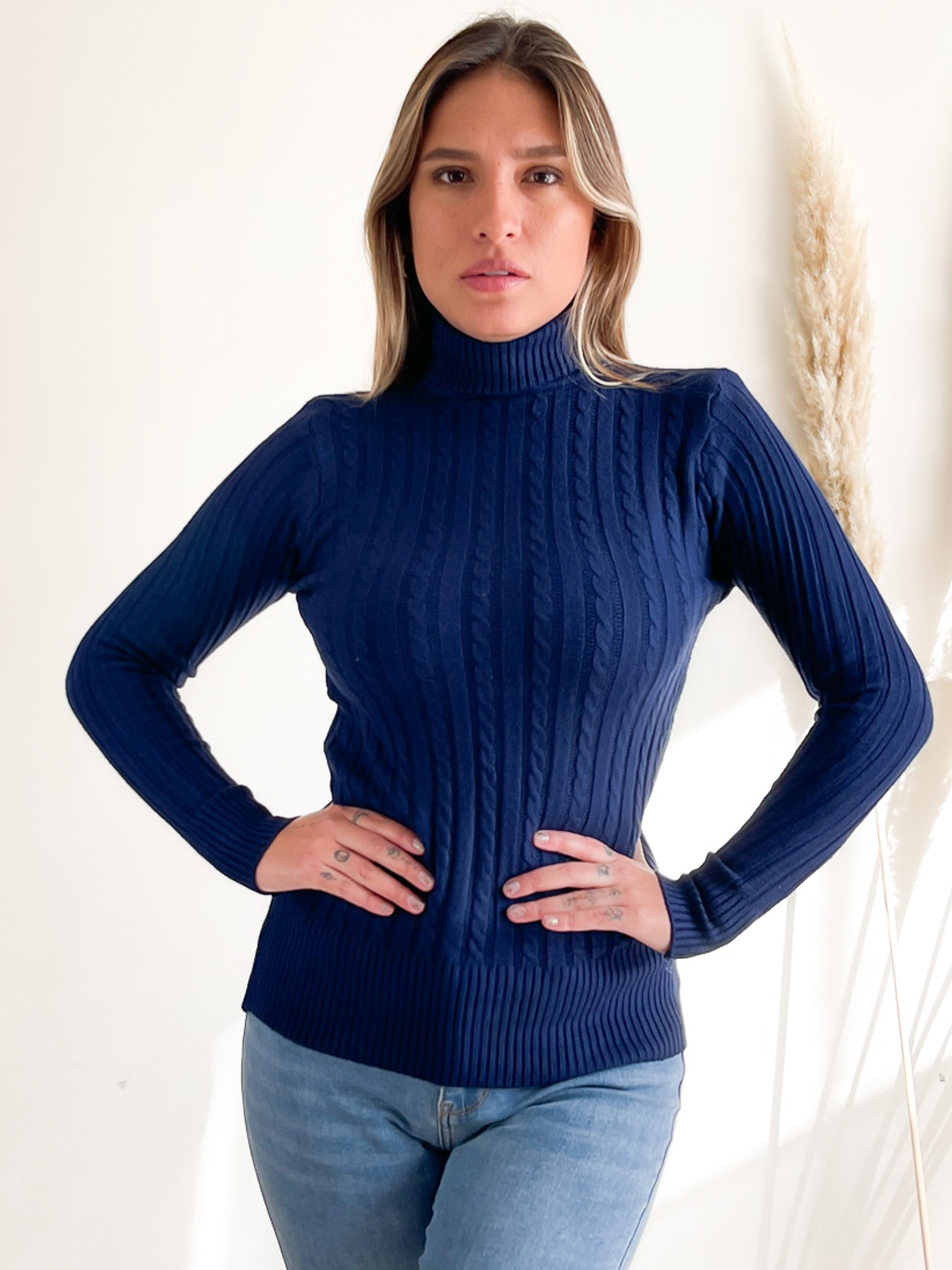 Beatle invierno mujer básico trenzado colores 19