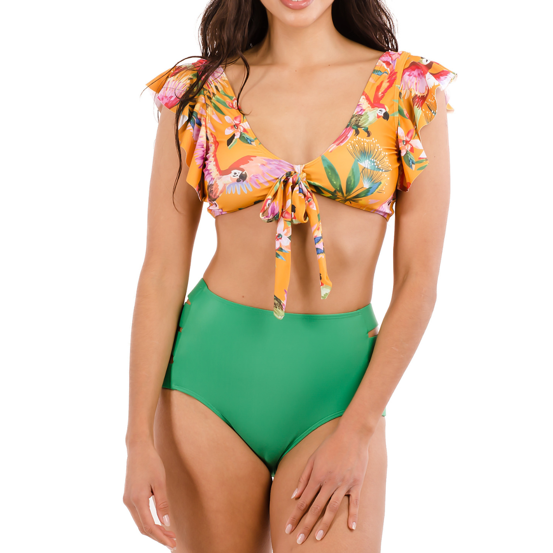 Bikini tiro alto Rio Cut Out 1