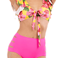 Bikini tiro alto Pink Cut Out - Miniatura 2
