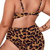 Bikini tiro alto Animal Print clush