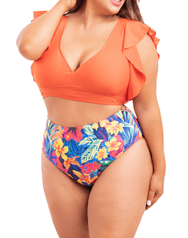 Bikini tiro alto Milena Orange