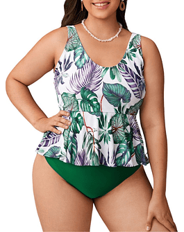 Tankini tiro alto Mujer Hawai 