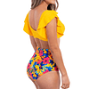 Bikini tiro alto Milena Amarillo