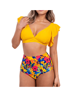 Bikini tiro alto Milena Amarillo