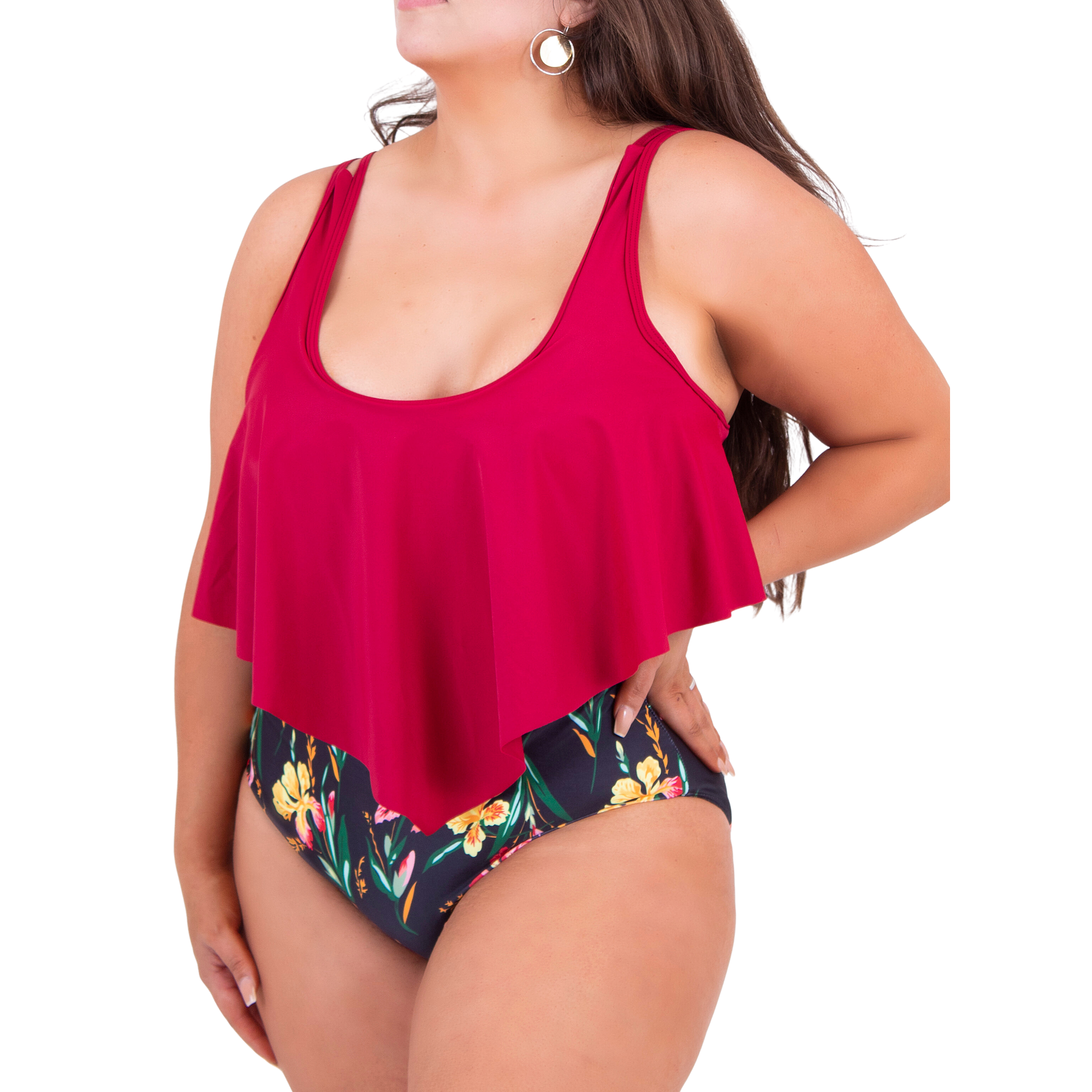 Traje de baño entero Valhalla Burdeo 1