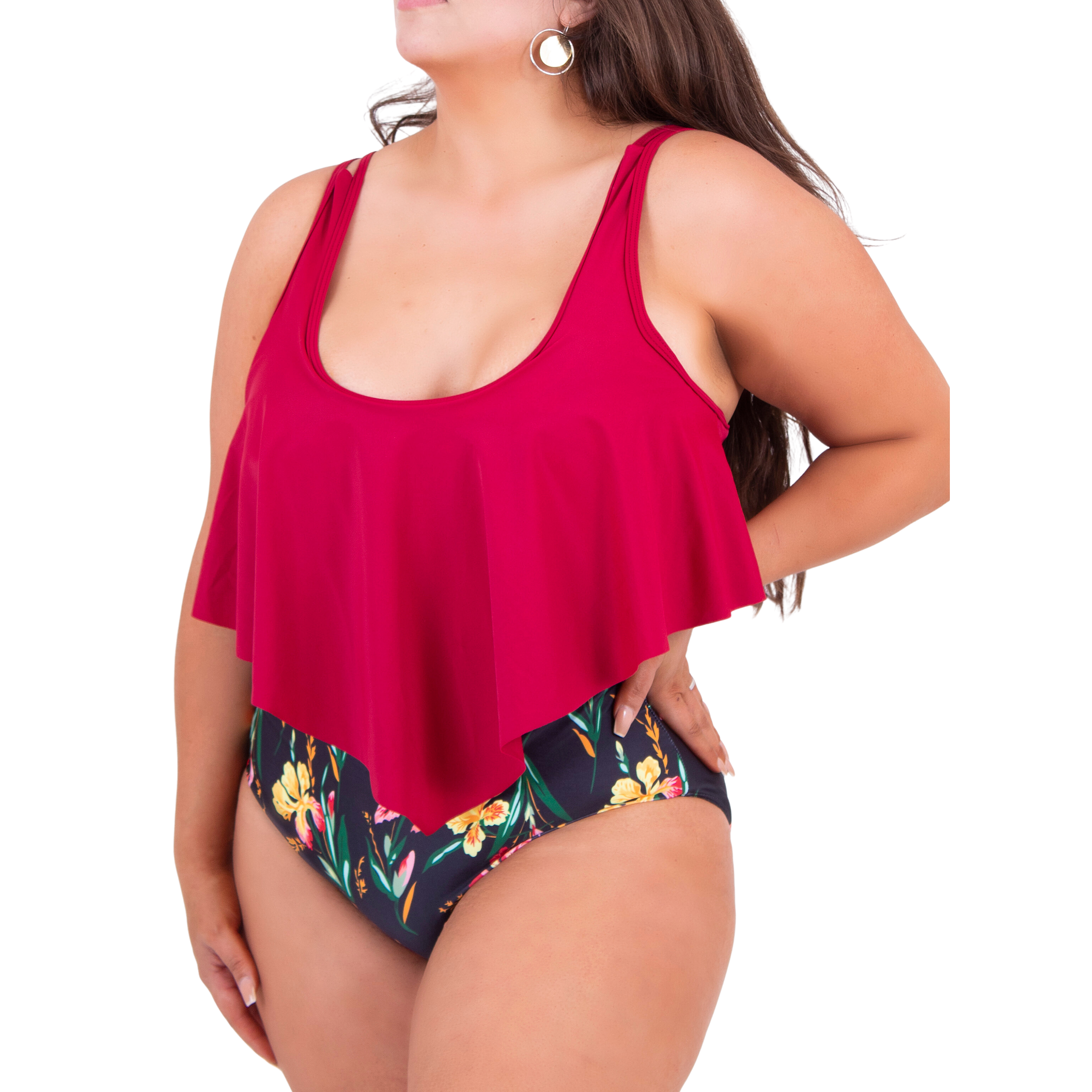 Traje de baño entero Valhalla Burdeo 1