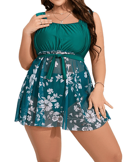 Tankini Mujer green Transparencia