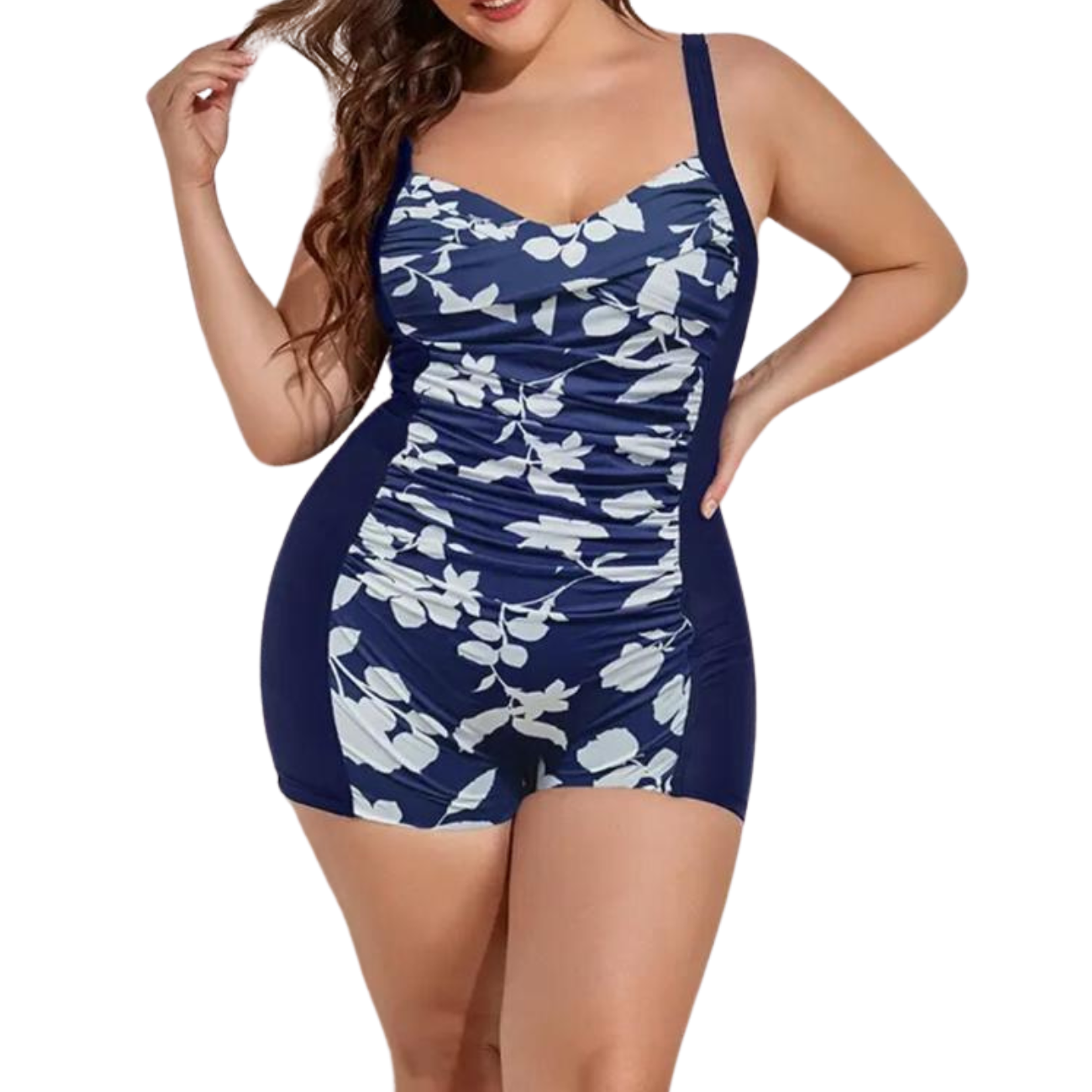 Traje de baño mujer pin up Basic short natación estampados 9