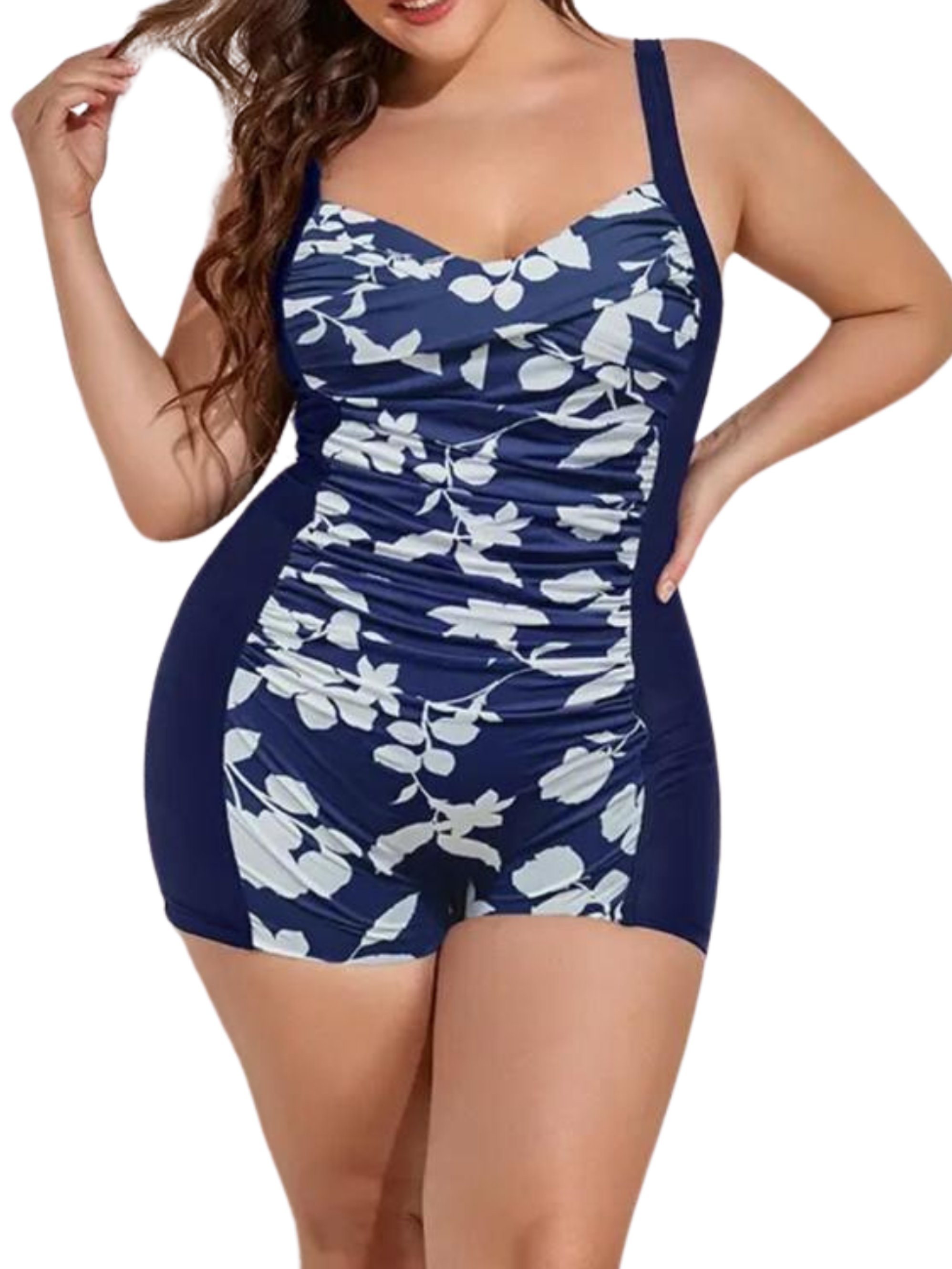 Traje de baño mujer pin up Basic short natación estampados 9