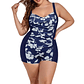 Traje de baño mujer pin up Basic short natación estampados - Miniatura 9