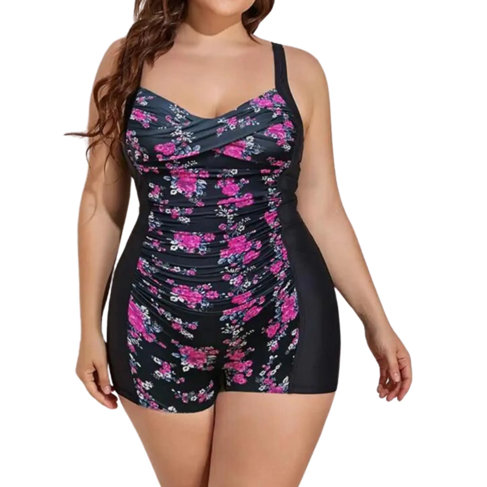 Traje de baño mujer pin up Basic short natación estampados 4