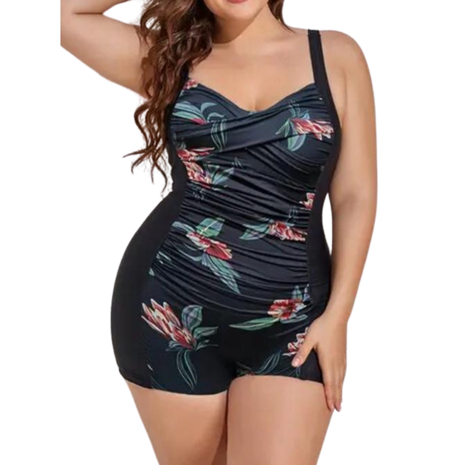 Traje de baño mujer pin up Basic short natación estampados 1