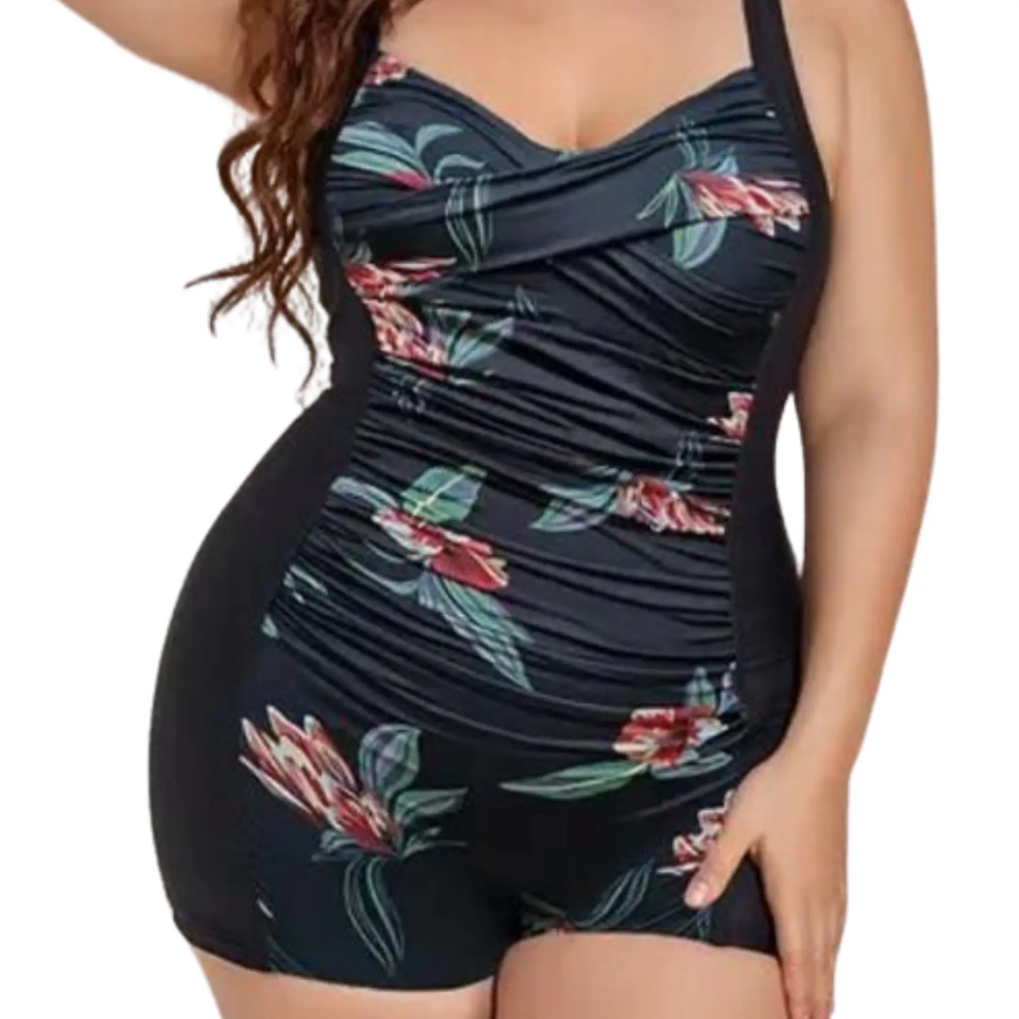 Traje de baño mujer pin up Basic short natación estampados 1