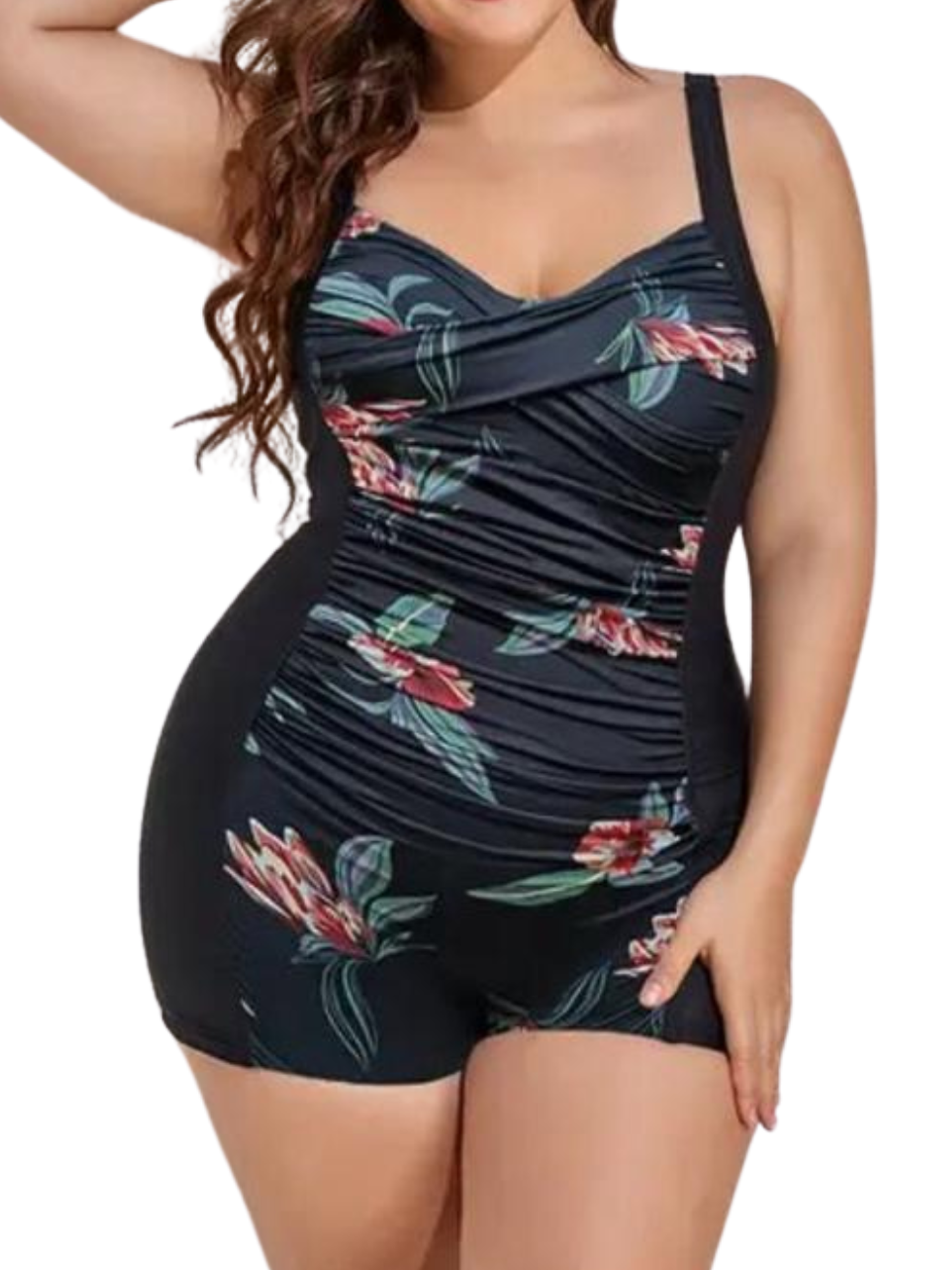 Traje de baño mujer pin up Basic short natación estampados 1