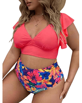 Bikini tiro alto Milena Pink