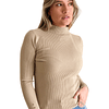 Sweater básico colores cuello medio Pili