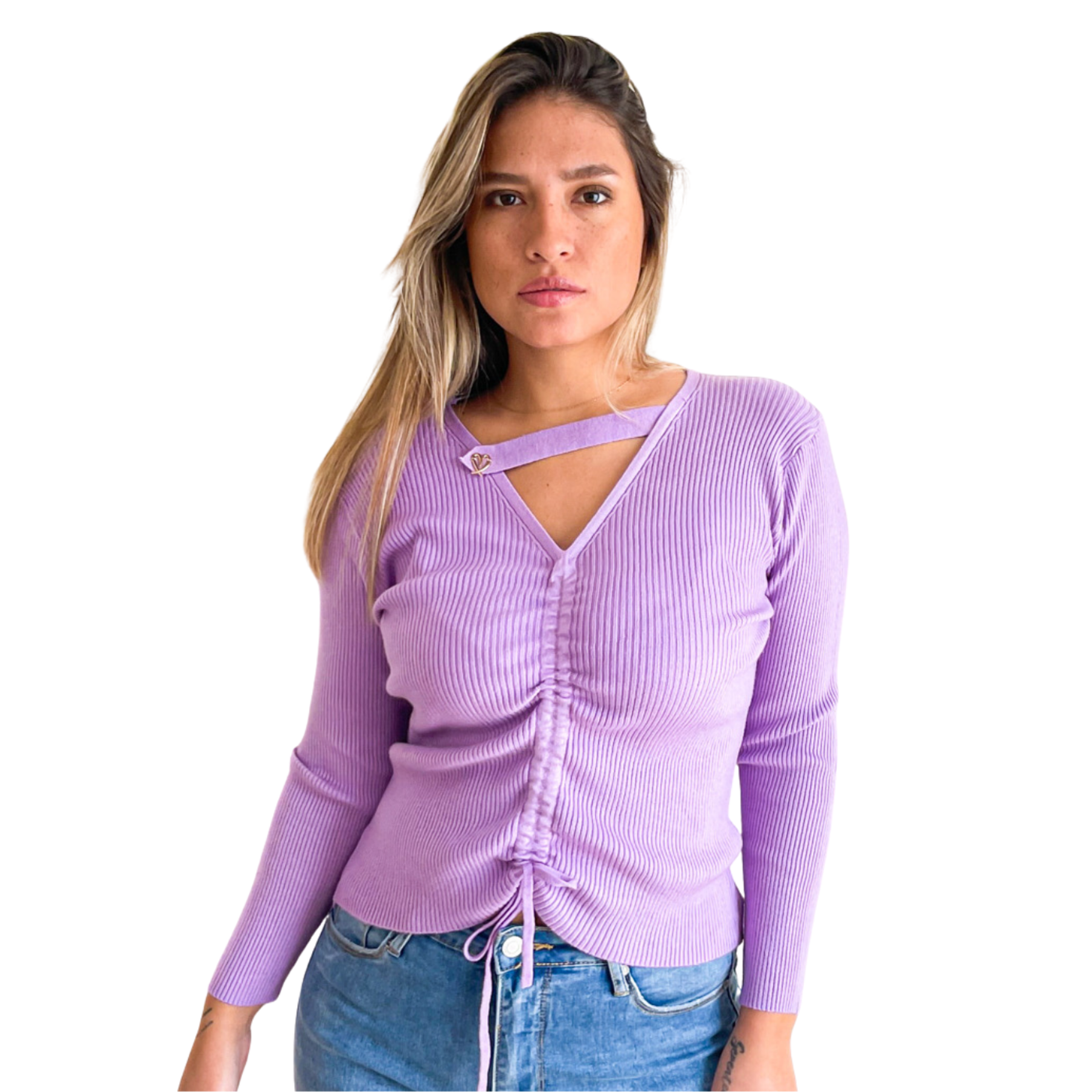 Sweater mujer básico Love 4