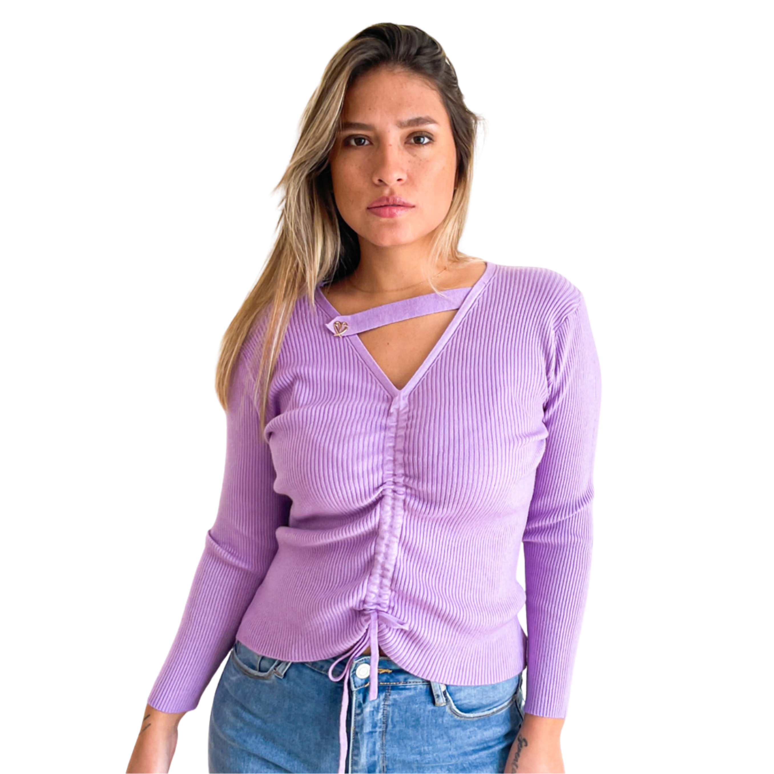 Sweater mujer básico Love 4