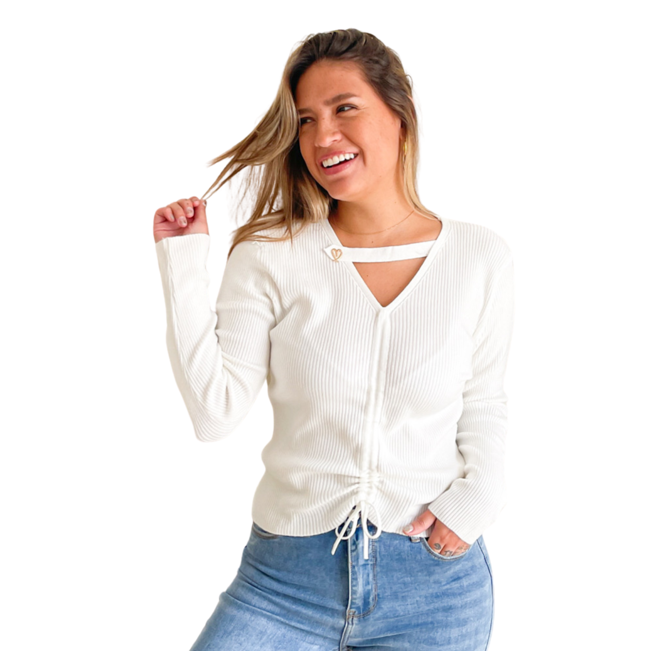 Sweater mujer básico Love 5