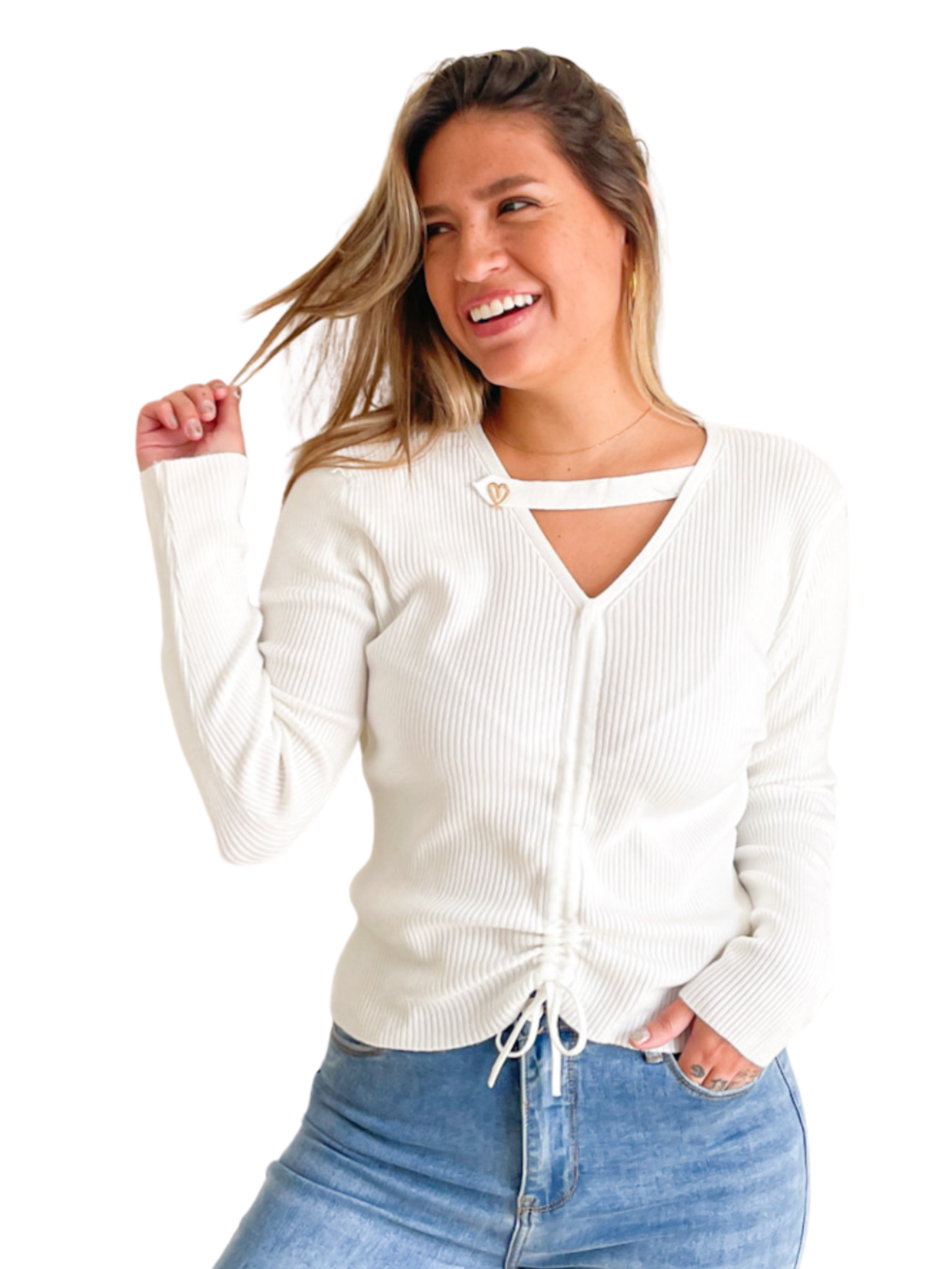 Sweater mujer básico Love 5