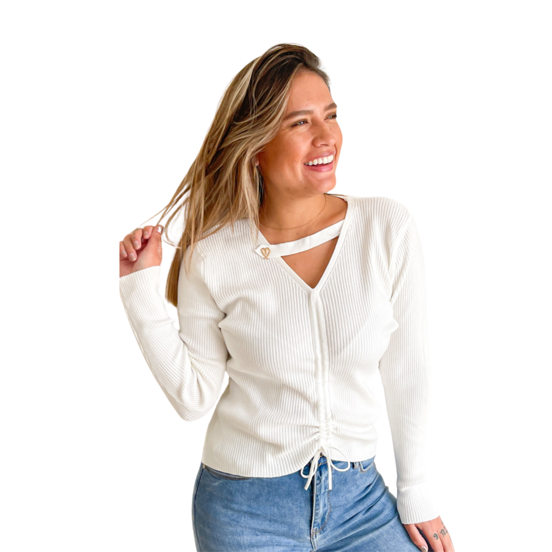 Sweater mujer básico Love 6