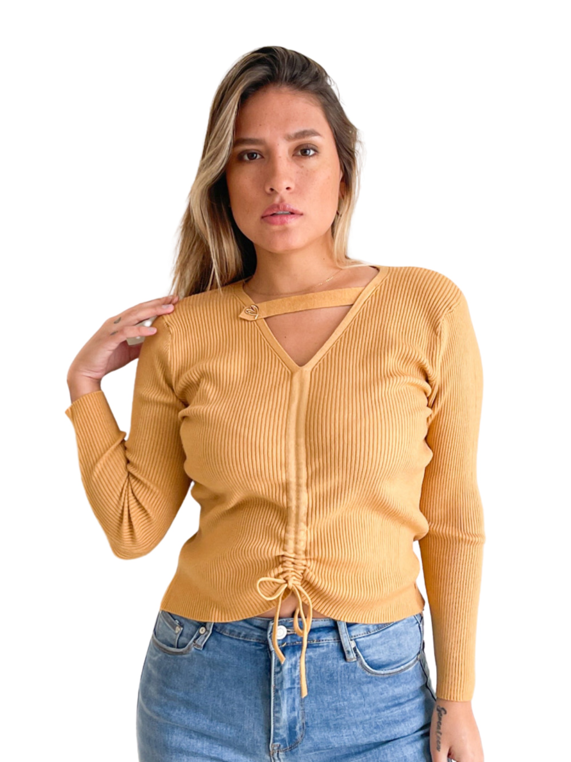 Sweater mujer básico Love 11