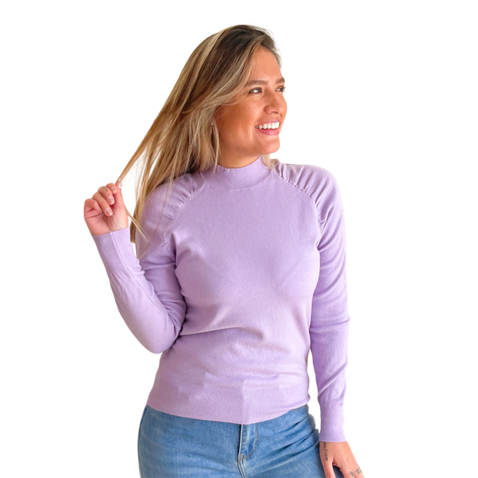 Sweater cuello medio Melisa colores 1