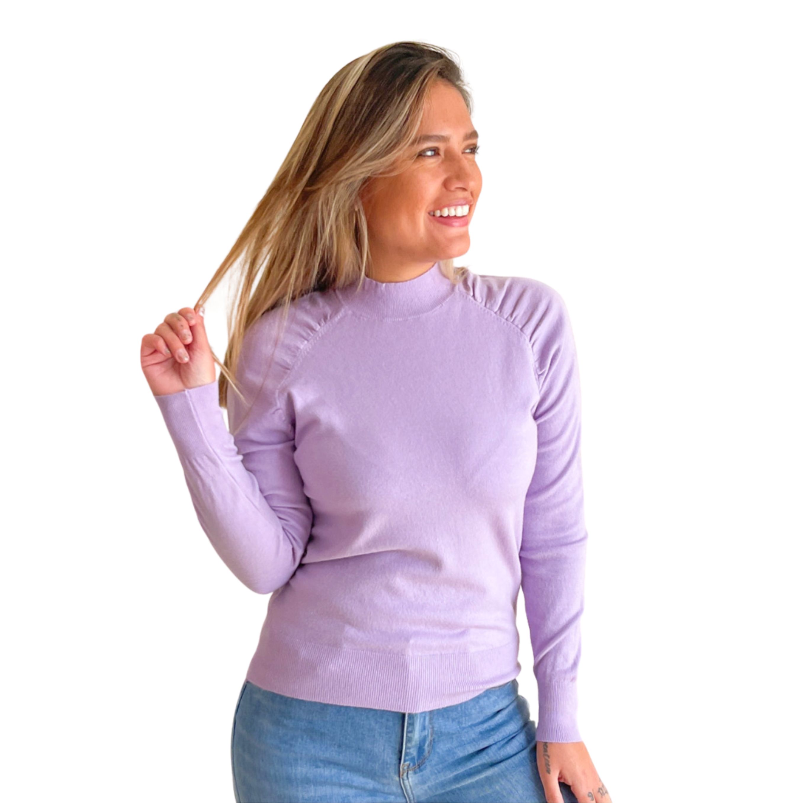 Sweater cuello medio Melisa colores 1