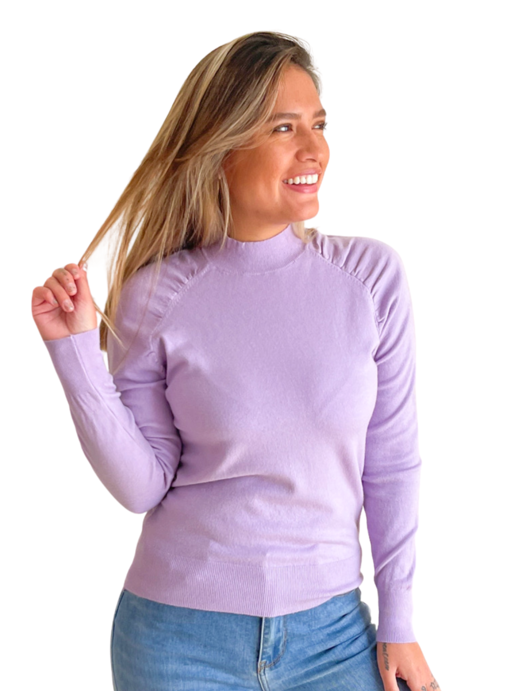 Sweater cuello medio Melisa colores 1