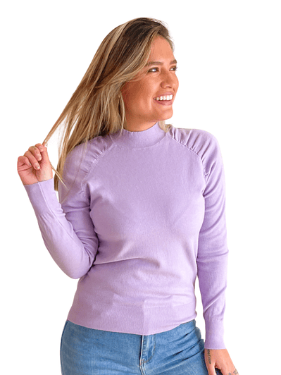 Sweater cuello medio Melisa colores