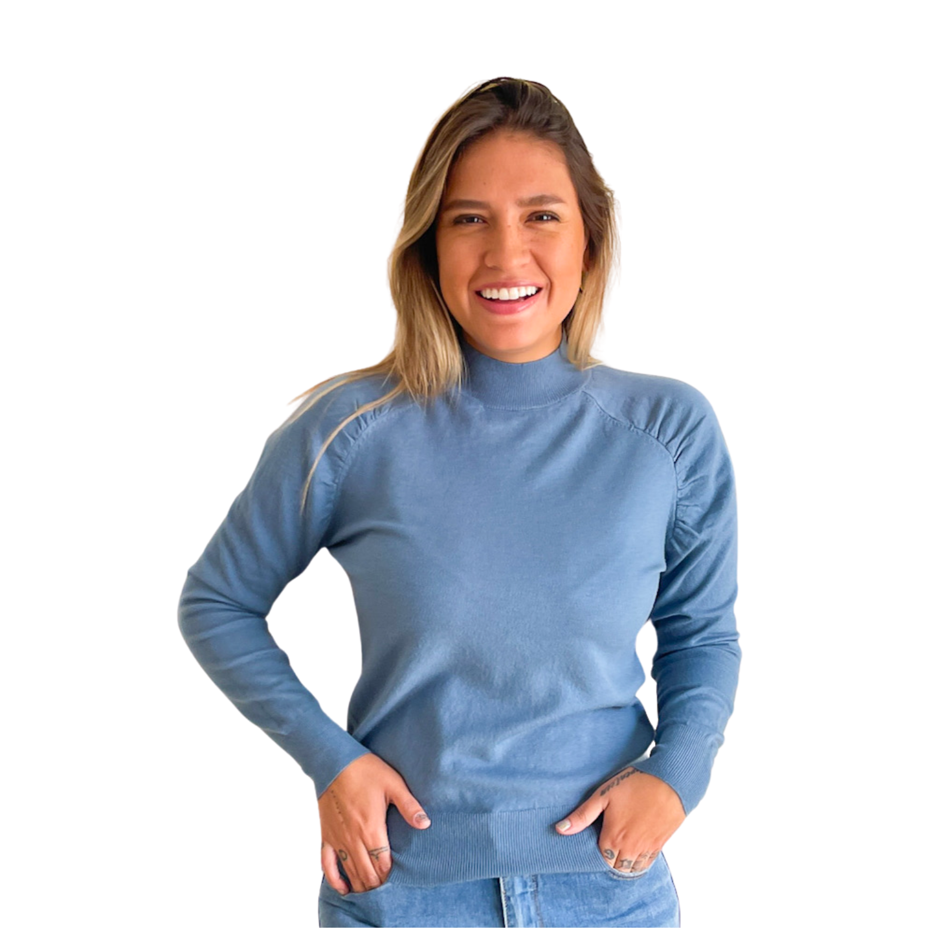Sweater cuello medio Melisa colores 3
