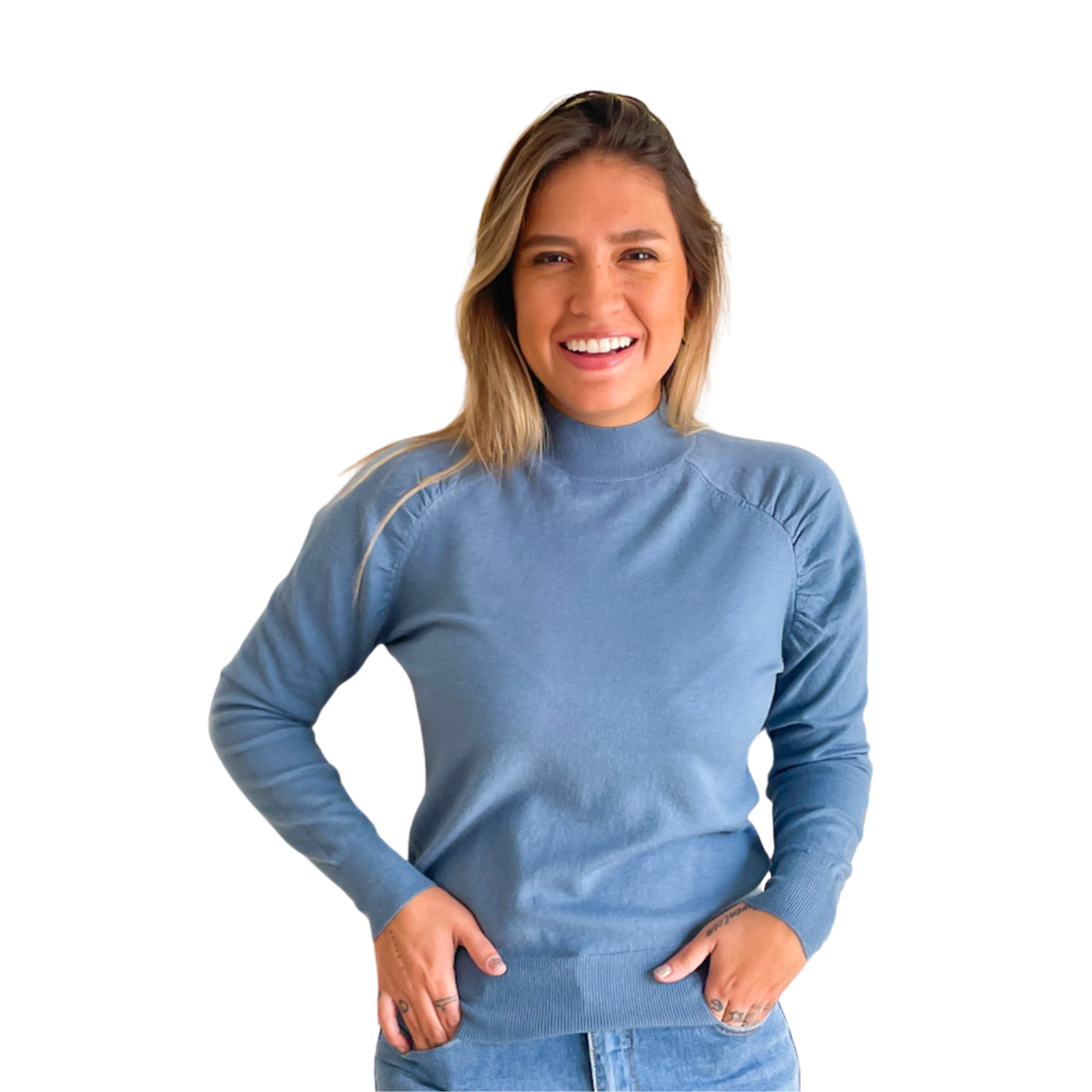 Sweater cuello medio Melisa colores 3