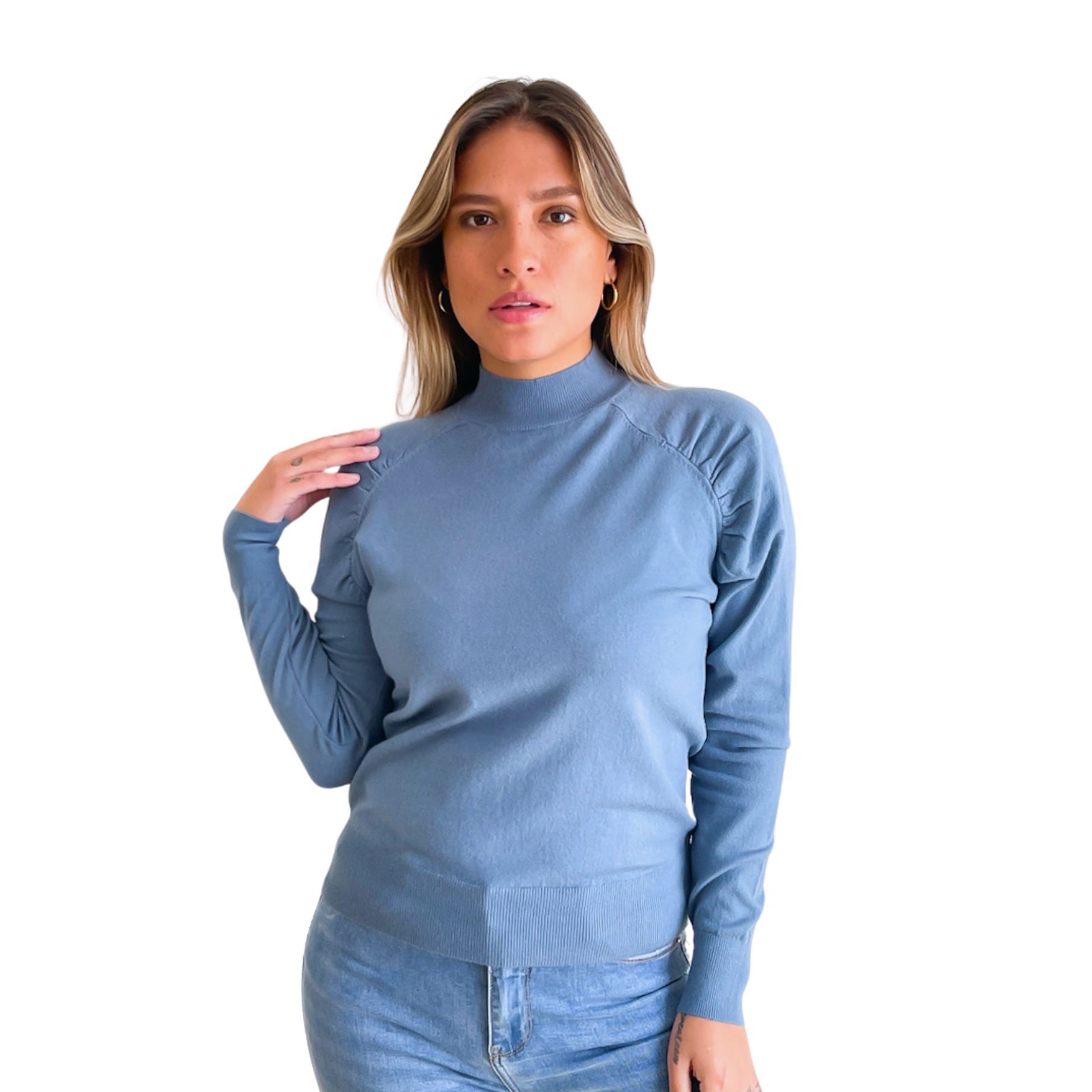 Sweater cuello medio Melisa colores 4