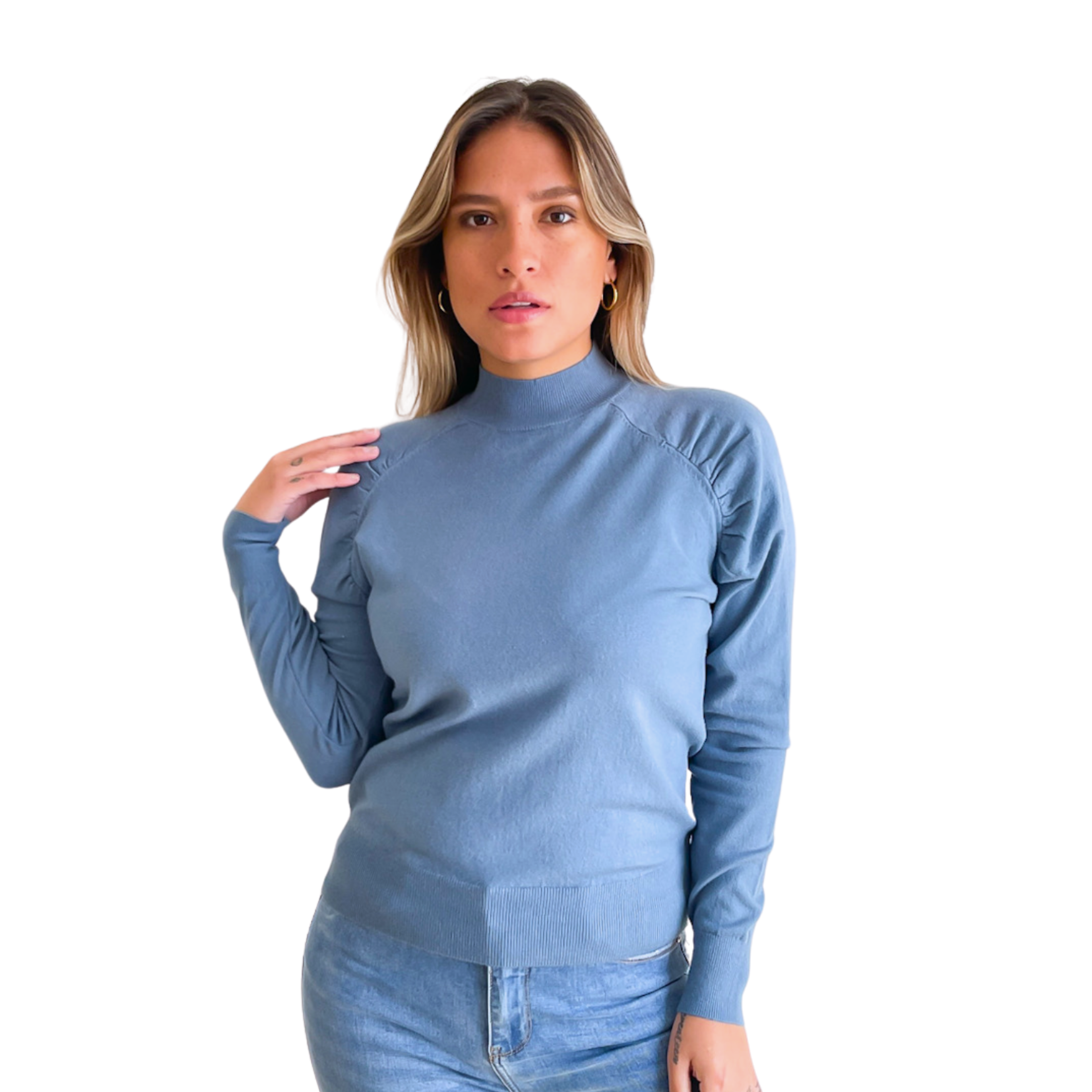 Sweater cuello medio Melisa colores 4