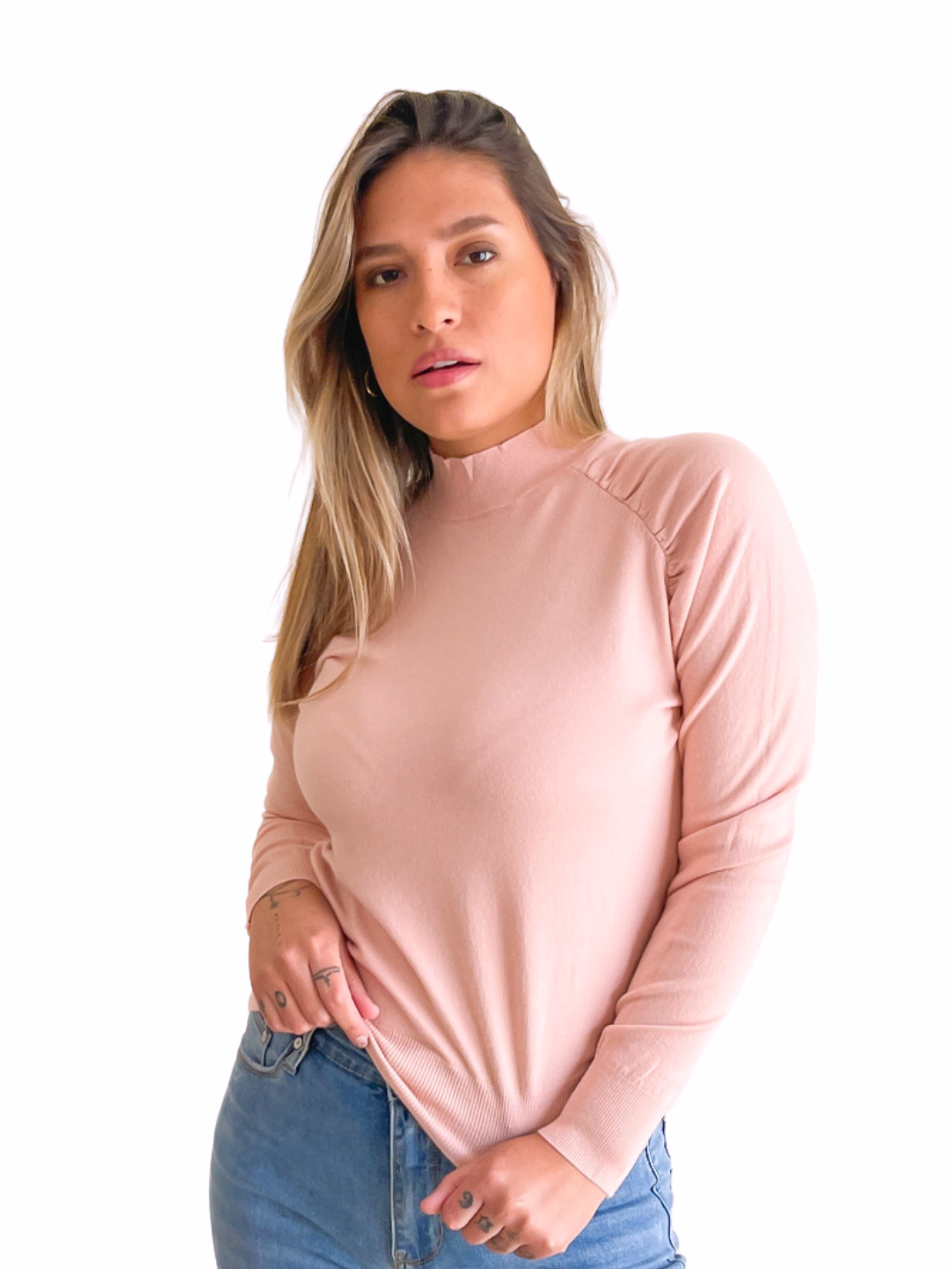 Sweater cuello medio Melisa colores 5
