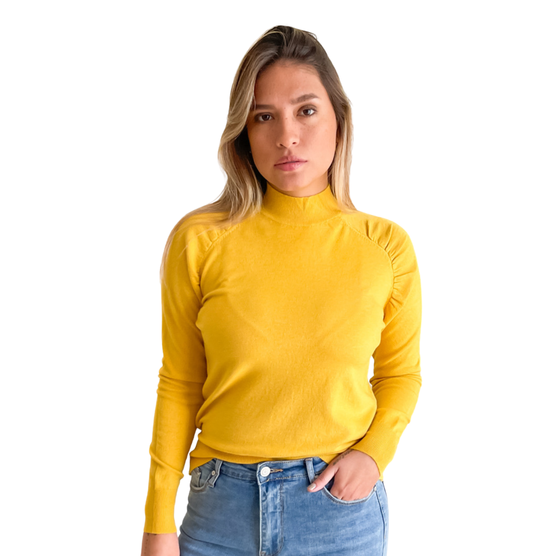 Sweater cuello medio Melisa colores 7