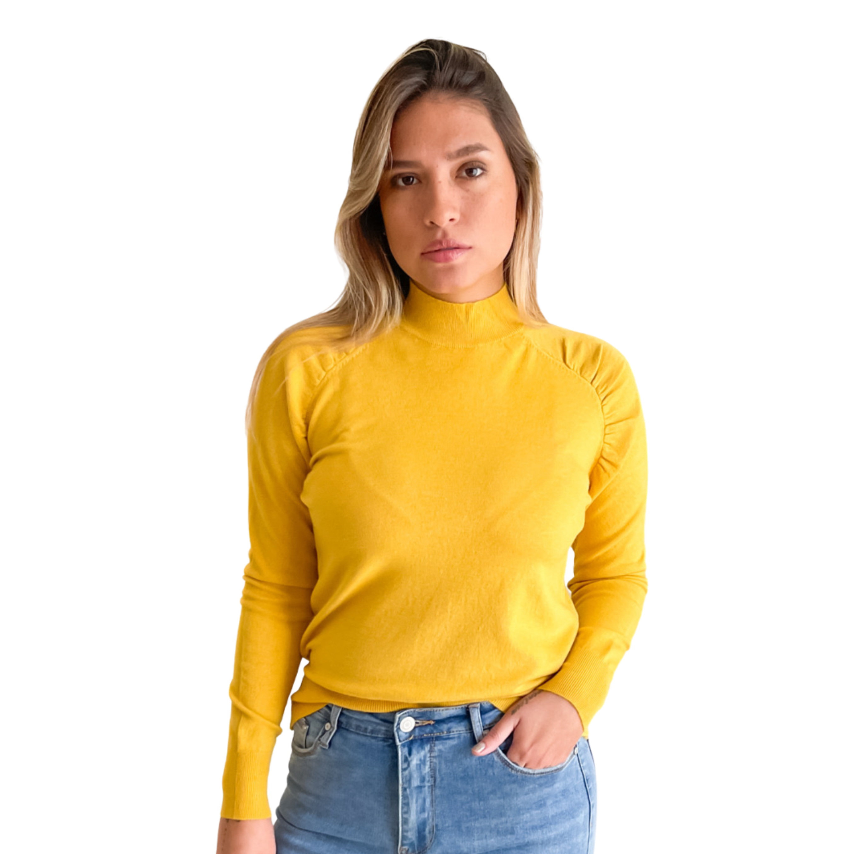 Sweater cuello medio Melisa colores 7
