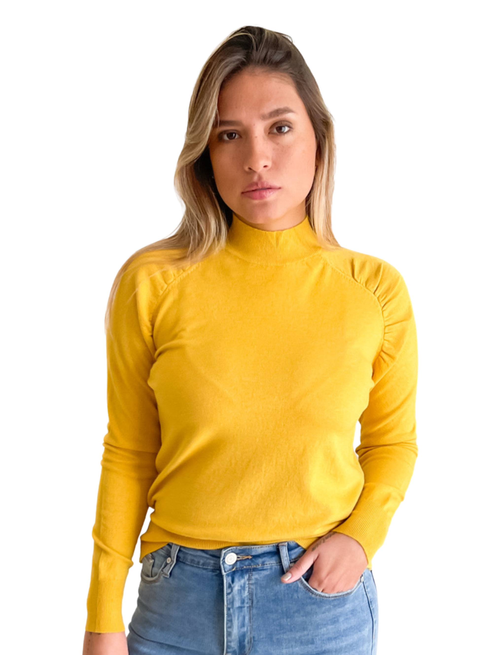 Sweater cuello medio Melisa colores 7
