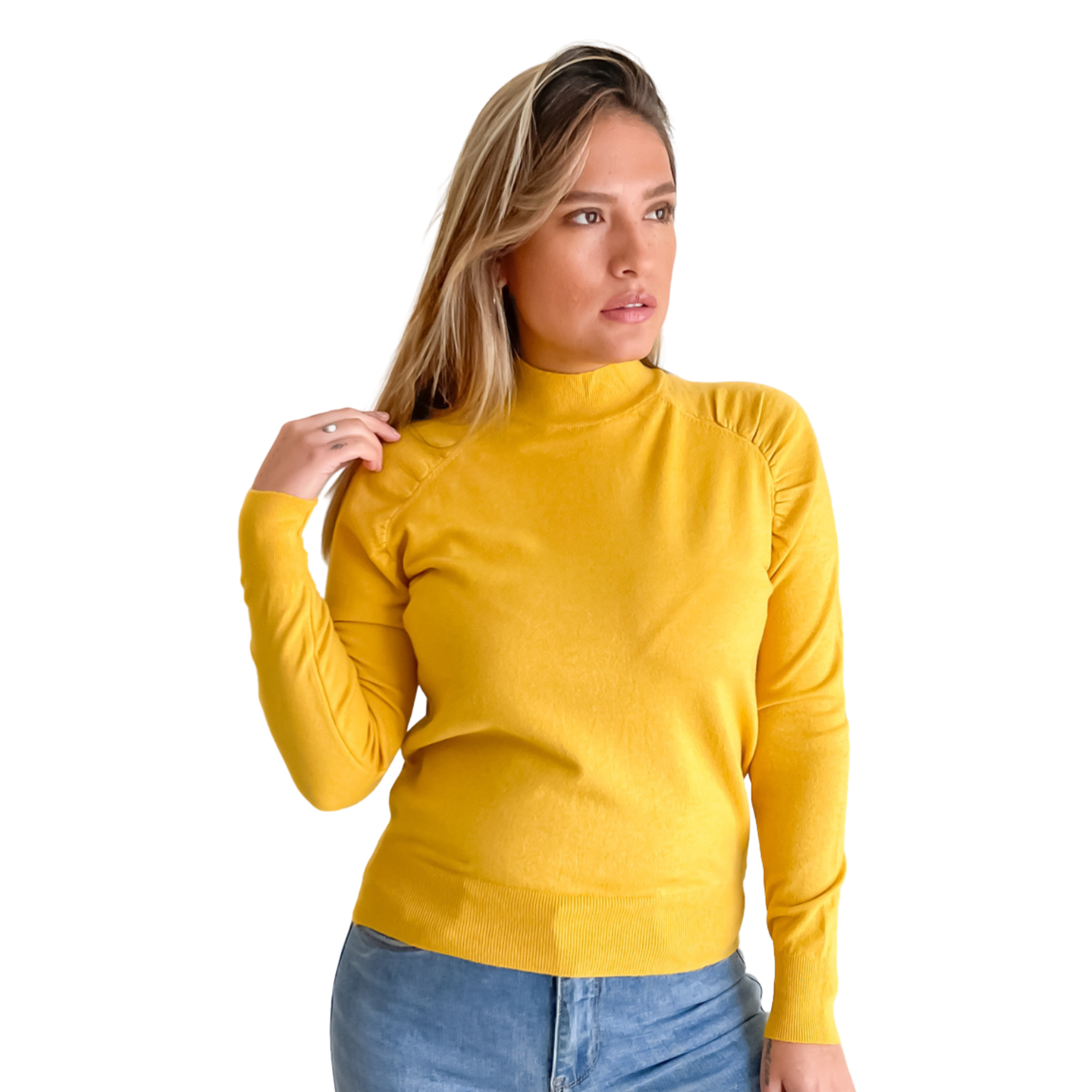 Sweater cuello medio Melisa colores 8