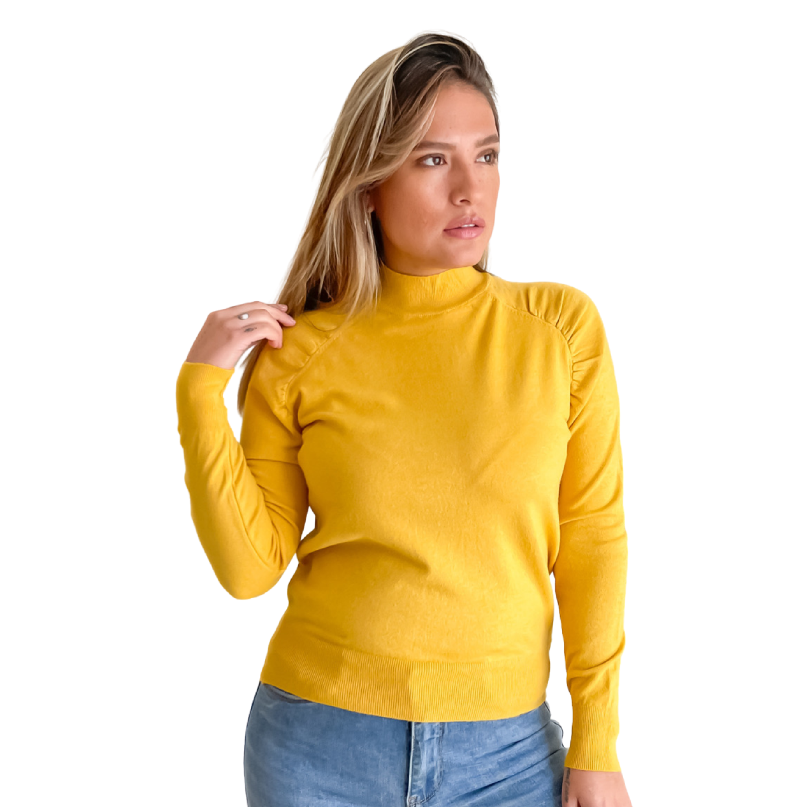 Sweater cuello medio Melisa colores 8