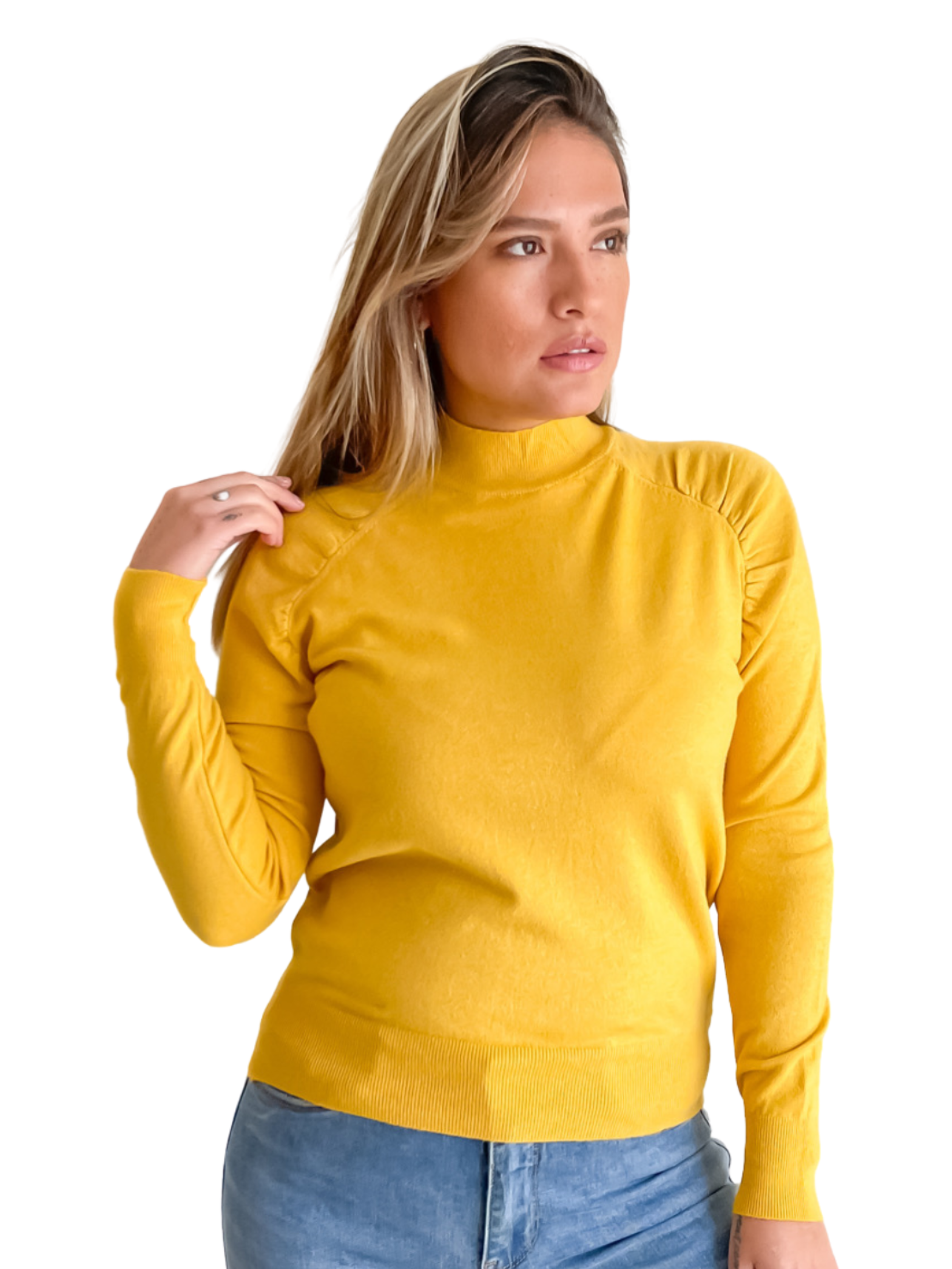 Sweater cuello medio Melisa colores 8
