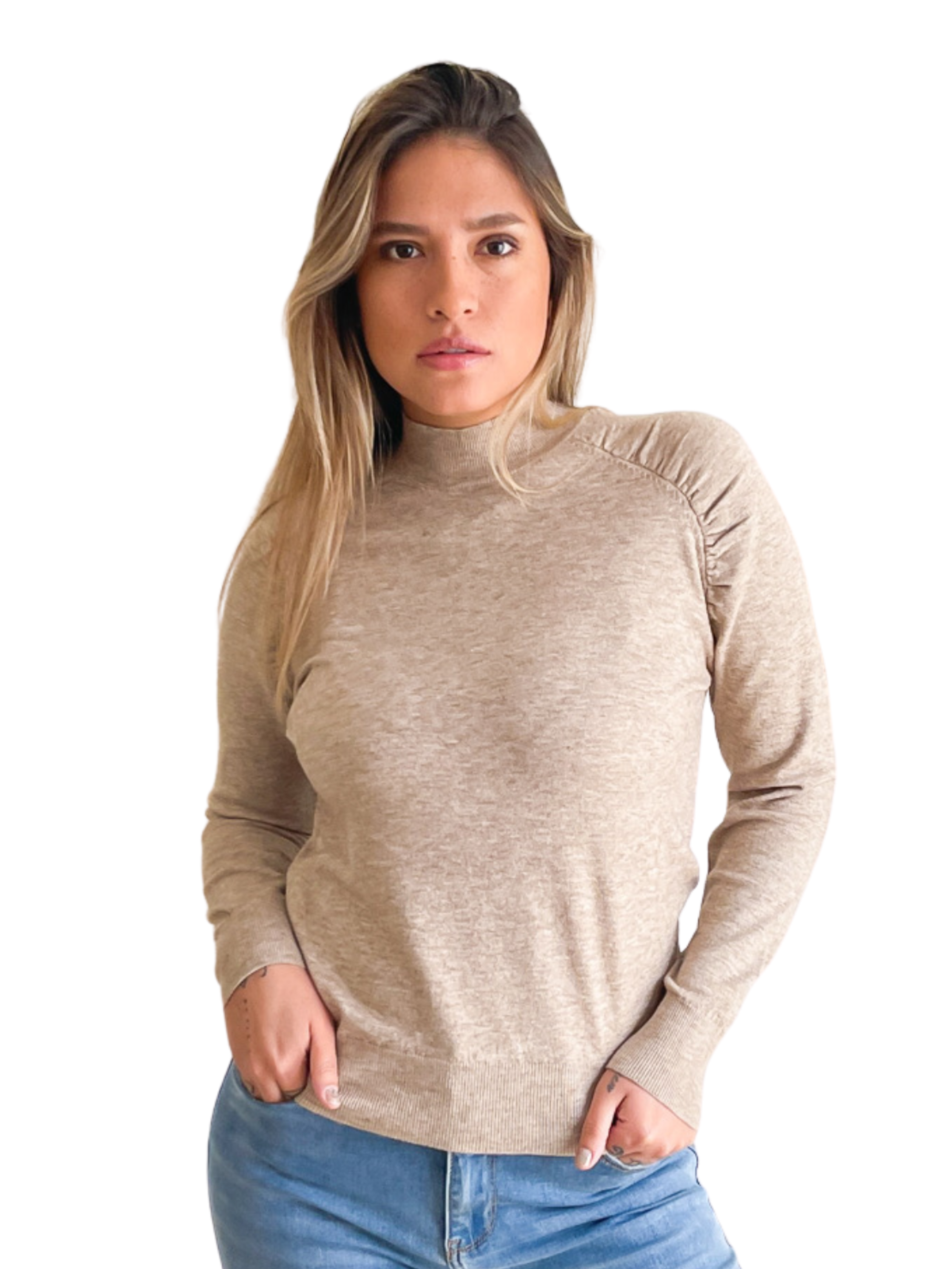 Sweater cuello medio Melisa colores 14
